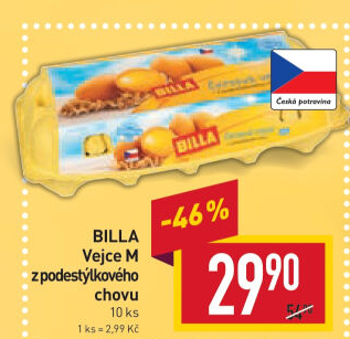 Vejce z podestýlky M Billa