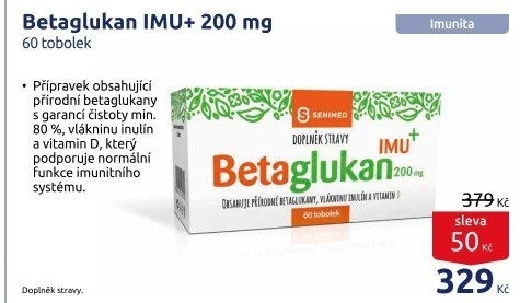 Doplněk stravy Betaglukan IMU Aurovitas