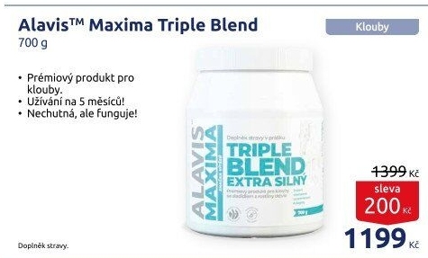 Doplněk stravy na klouby Maxima Triple Blend Alavis