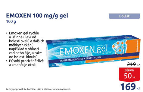 Gel proti bolesti a zánětu Emoxen Bausch &amp