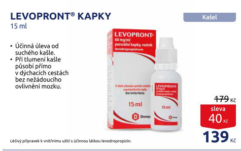 Kapky proti kašli Levopront