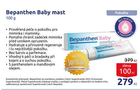 Mast proti opruzeninám Baby Bepanthen