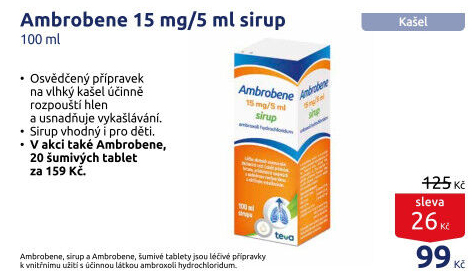 Sirup proti kašli Ambrobene