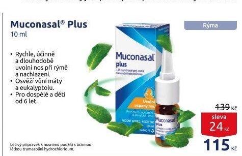 Sprej nosní Muconasal Plus