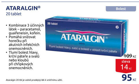 Tablety proti chřipce a bolesti Ataralgin