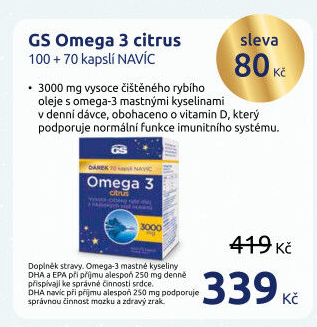 Doplněk stravy Omega 3 GS