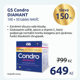 Doplněk stravy tablety Condro Diamant GS