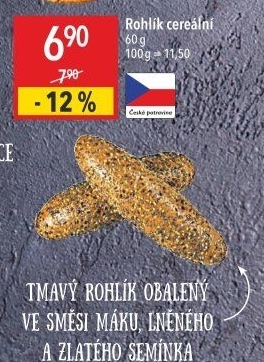 Cereální rohlík