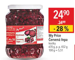 Červená řepa My Price