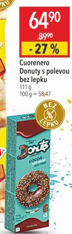 Donut bez lepku Cuorenero