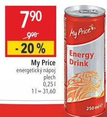 Energetický nápoj My Price