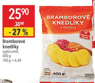 Knedlíky bramborové v prášku Korrekt