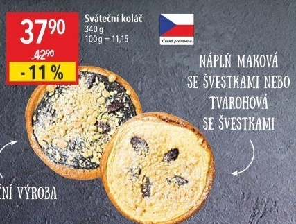 Koláč sváteční