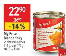 Kompot mandarinky My Price