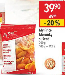 Meruňky sušené My Price
