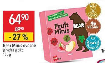 Minis ovocné Bear Yoyo
