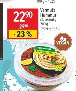 Pomazánka Hummus Varmuža