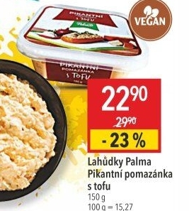 Pomazánka pikantní s tofu Lahůdky Palma