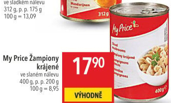 Žampiony My Price