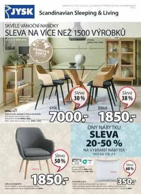 akční leták Jysk 1.11.2023-26.11.2023