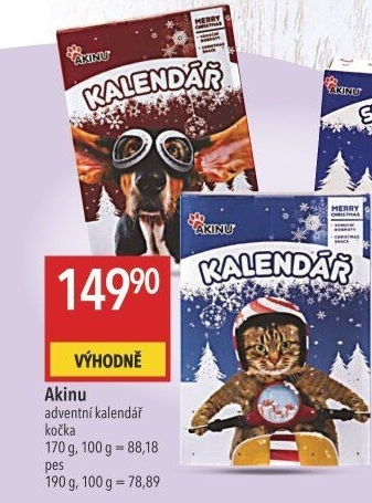 Adventní kalendář pro kočky Akinu