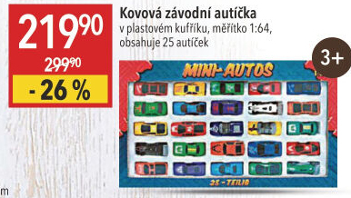 Kovová autíčka