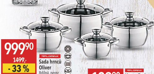 Sada nerezových hrnců Oliver Florina