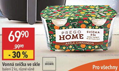 Svíčky ve skle Prego Home