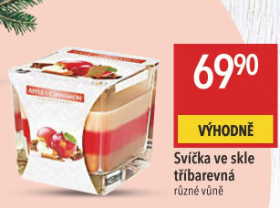 Svíčky ve skle vonné Aura Bispol
