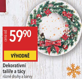 Talíř dekorační