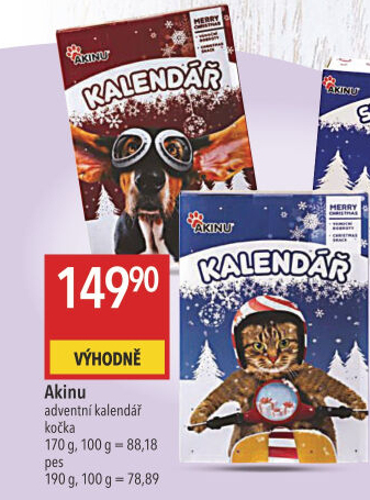 Adventní kalendář pro kočky Akinu