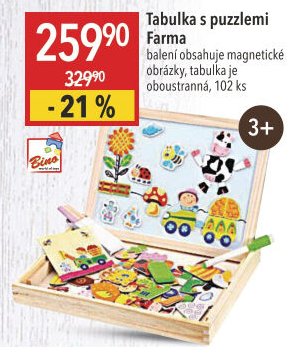 Dětská magnetická tabulka Bino
