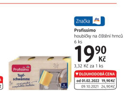 Houbičky na čištění hrnců Profissimo