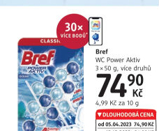WC blok tuhý Power Aktiv Bref