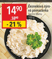 Česneková pomazánka se sýrem