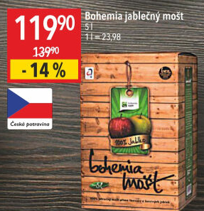 Mošt jablečný Bohemia Apple