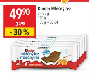 Řez mléčný Kinder