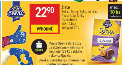 Sušenky Esíčka Zlaté Opavia