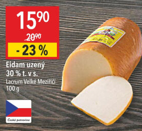 Sýr Eidam uzený 30% Lacrum