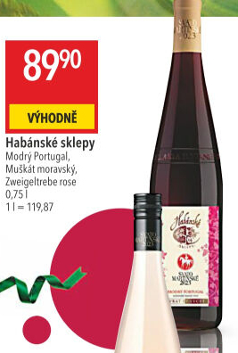 Víno Modrý Portugal Habánské sklepy - svatomartinské
