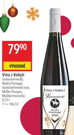 Víno Svatovavřinecké Víno z Kobylí - svatomartinské