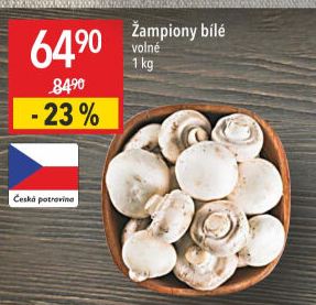 Žampiony bílé