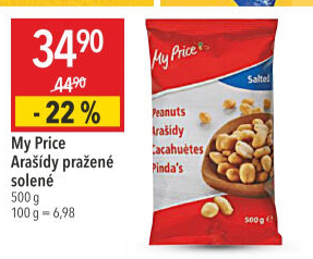 Arašídy pražené My Price