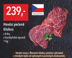 Hovězí pečeně z krku Globus
