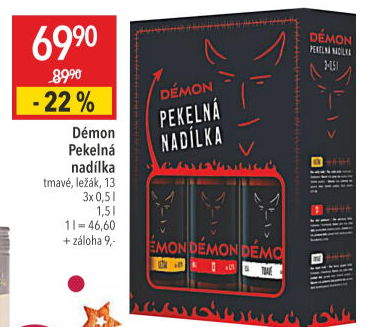 Pivo Démon Pekelná nadílka Lobkowicz