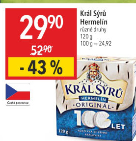 Sýr Hermelín Král sýrů