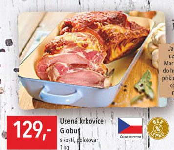 Uzená krkovice s kostí Globus