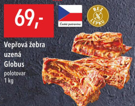 Vepřová žebra uzená Globus