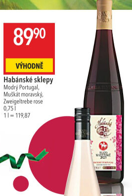 Víno Modrý Portugal Habánské sklepy - svatomartinské