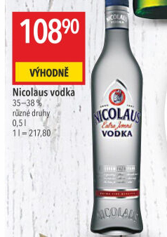 Vodka extra jemná St. Nicolaus